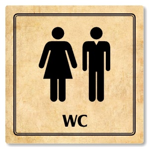 WC společné, 118x118mm, pergamen, Utah